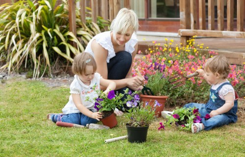 Edmonton garden showcasing native plants and shrubs